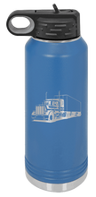 Load image into Gallery viewer, Semi Truck 2 Water Bottle Laser Engraved (Etched)
