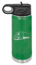 Load image into Gallery viewer, Semi Truck Water Bottle Laser Engraved (Etched)
