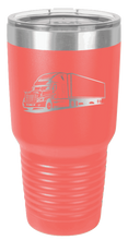 Load image into Gallery viewer, Semi Truck Laser Engraved Tumbler (Etched)
