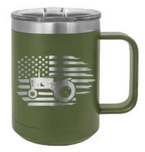 Load image into Gallery viewer, Tractor Flag 2 Laser Engraved Mug (Etched)
