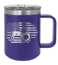 Load image into Gallery viewer, Tractor Flag 2 Laser Engraved Mug (Etched)
