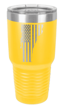Load image into Gallery viewer, Vermont State American Flag Laser Engraved Tumbler (Etched)
