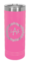 Load image into Gallery viewer, Wreath 2 Laser Engraved Skinny Tumbler (Etched)
