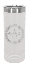 Load image into Gallery viewer, Wreath 2 Laser Engraved Skinny Tumbler (Etched)
