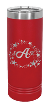 Load image into Gallery viewer, Wreath 5 Laser Engraved Skinny Tumbler (Etched)
