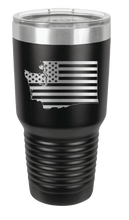 Load image into Gallery viewer, Washington State American Flag Laser Engraved Tumbler (Etched)
