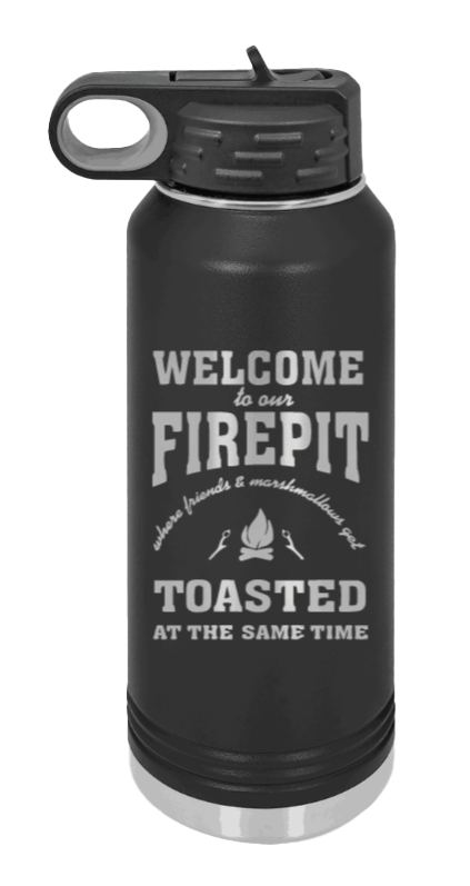 Welcome to our Firepit Laser Engraved Water Bottle (Etched)