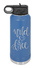Load image into Gallery viewer, Wild &amp; Free Laser Engraved Water Bottle (Etched)
