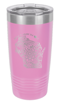 Load image into Gallery viewer, Wisconsin - Home Is Where the Heart is Laser Engraved Tumbler (Etched)
