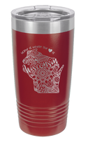 Load image into Gallery viewer, Wisconsin - Home Is Where the Heart is Laser Engraved Tumbler (Etched)
