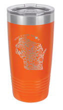 Load image into Gallery viewer, Wisconsin - Home Is Where the Heart is Laser Engraved Tumbler (Etched)
