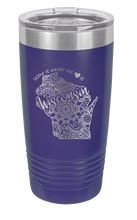 Load image into Gallery viewer, Wisconsin - Home Is Where the Heart is Laser Engraved Tumbler (Etched)
