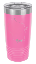 Load image into Gallery viewer, Wisconsin Home Laser Engraved Tumbler (Etched)
