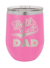 Load image into Gallery viewer, World&#39;s Best Dad - Customizable Laser Engraved Wine Tumbler (Etched)
