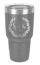 Load image into Gallery viewer, Wreath 1  - Customizable Laser Engraved Tumbler (Etched)
