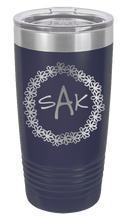 Load image into Gallery viewer, Wreath 2 - Customizable Laser Engraved Tumbler (Etched)
