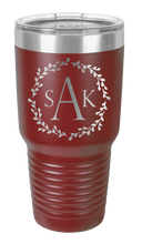Load image into Gallery viewer, Wreath 3 - Customizable Laser Engraved Tumbler (Etched)
