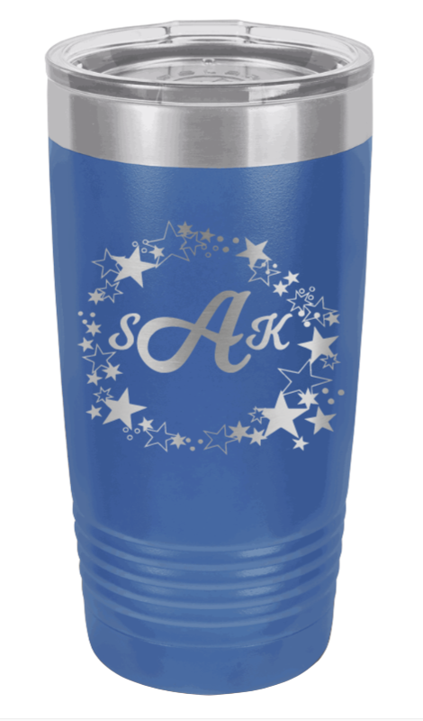 Wreath 5 - Customizable Laser Engraved Tumbler (Etched)