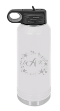 Load image into Gallery viewer, Wreath 5 - Customizable Laser Engraved Water Bottle (Etched)
