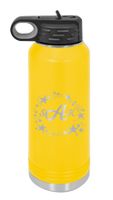 Load image into Gallery viewer, Wreath 5 - Customizable Laser Engraved Water Bottle (Etched)
