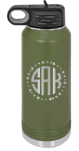 Load image into Gallery viewer, Wreath 6 - Customizable Laser Engraved Water Bottle (Etched)
