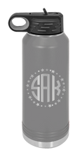 Load image into Gallery viewer, Wreath 6 - Customizable Laser Engraved Water Bottle (Etched)
