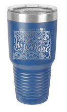 Load image into Gallery viewer, Wyoming - Home Is Where the Heart is Laser Engraved Tumbler (Etched)
