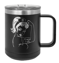 Load image into Gallery viewer, Nurse Life Girl Laser Engraved Mug (Etched)
