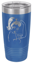 Load image into Gallery viewer, Nurse Life Girl Laser Engraved Tumbler (Etched)
