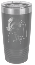 Load image into Gallery viewer, Nurse Life Girl Laser Engraved Tumbler (Etched)
