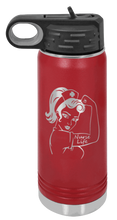Load image into Gallery viewer, Nurse Life Girl Laser Engraved Water Bottle (Etched)
