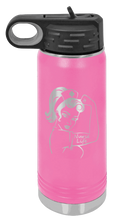 Load image into Gallery viewer, Nurse Life Girl Laser Engraved Water Bottle (Etched)
