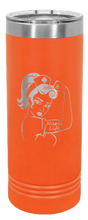 Load image into Gallery viewer, Nurse Life Girl Laser Engraved Skinny Tumbler (Etched)
