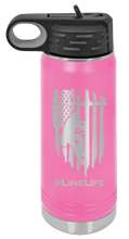 Load image into Gallery viewer, Line Life Laser Engraved Water Bottle (Etched)
