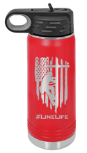Load image into Gallery viewer, Line Life Laser Engraved Water Bottle (Etched)
