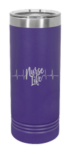 Load image into Gallery viewer, Nurse Life Laser Engraved Skinny Tumbler (Etched)
