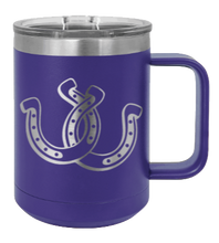 Load image into Gallery viewer, Horseshoes Laser Engraved Mug (Etched)

