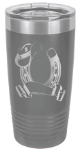 Load image into Gallery viewer, Horseshoe Name Laser Engraved Tumbler
