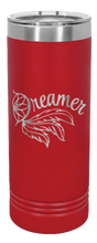 Load image into Gallery viewer, Dreamer Laser Engraved Skinny Tumbler (Etched)
