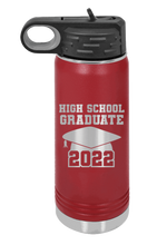 Load image into Gallery viewer, High School Graduate 2022 Laser Engraved Water Bottle (Etched)
