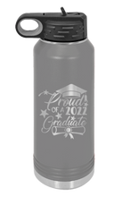 Load image into Gallery viewer, Proud Of A Graduate 2022 Laser Engraved Water Bottle (Etched)
