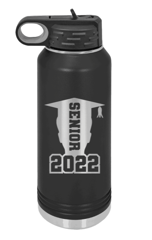 Senior 2022 1 Laser Engraved Water Bottle (Etched)