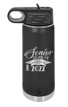 Load image into Gallery viewer, Senior 2022 2 Laser Engraved Water Bottle (Etched)
