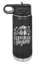 Load image into Gallery viewer, The Adventure Begins 1 Laser Engraved Water Bottle (Etched)
