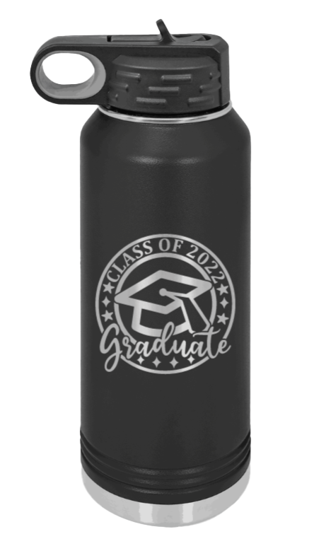 Class Of 2022 Graduate 2 Laser Engraved Water Bottle (Etched)