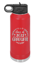 Load image into Gallery viewer, Class Of 2022 Graduate 3 Laser Engraved Water Bottle (Etched)
