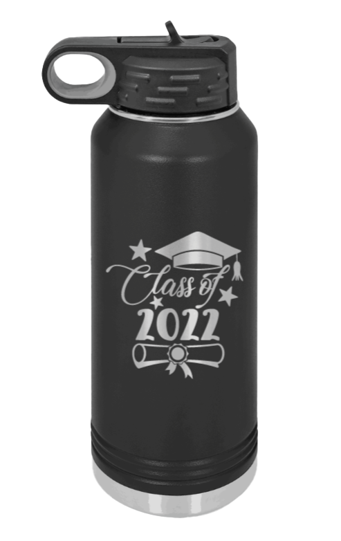 Class Of 2022 Laser Engraved Water Bottle (Etched)