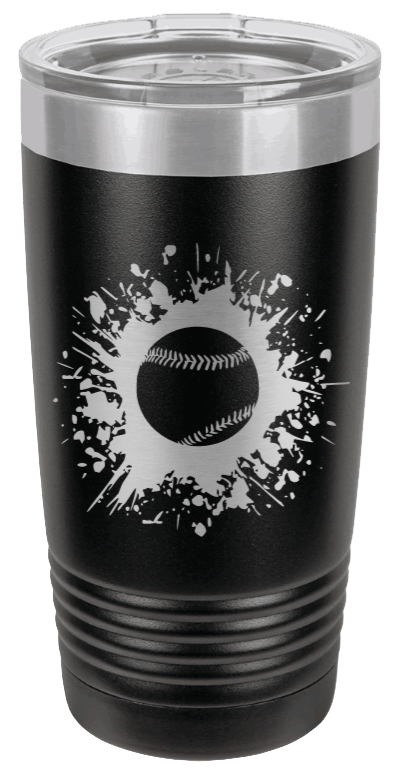 Baseball Laser Engraved Tumbler (Etched)