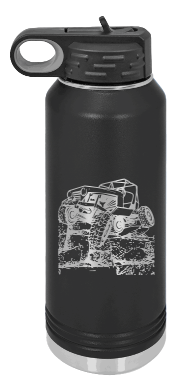 CJ Crawler On Rock Laser Engraved Water Bottle (Etched)
