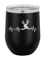 Load image into Gallery viewer, Deer Heartbeat Laser Engraved Wine Tumbler (Etched)
